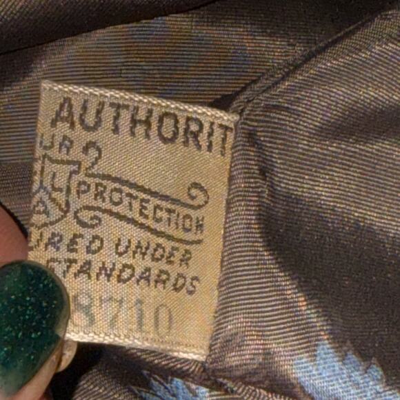 Vtg 50s Fur Coat Swing Style Rolled Cuff Womens Size M Hollywood Glam Mad Men - Picture 9 of 10